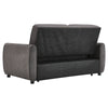 Convertible 2 Seater Sofabed Linen Couch Recliner Settee Double Sleeper Loveseat