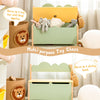 Kids Flip-up Toy Storage Chest w/Seating Bench Children Bedroom Organizer