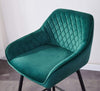 1/2X Bar Stools Velvet Metal Legs Breakfast Stools Kitchen Padded Chairs Home UK