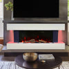 LED Electric Fireplace w/MDF Surround Heater Fire Suite WiFi /Remote Control