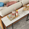 Elegant Marble Console Table Snack Entryway Table Home Office Corner Workbench