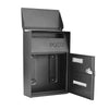 Outdoor Wall Mounted Mailbox Lockable Steel Mail Letter Post Secure Box Postbox