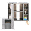 Bathroom Under Sink Vanity Unit Basin Cabinet Cupboard w/ Storage Shelves Grey