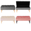 Buttoned Velvet Ottoman Storage Box Chest Bench Seat Toy Bedding Trunk Cabinet