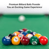 Mini Billiards Pool Table Wooden Tabletop Snooker Game Set Family Fun Game