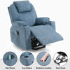 Riser & Recliner Armchair Leather 8 Point Electric Heated Massage Sofa Arm Chair