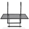 Folding Hanging Table Balcony Desk w/5 Adjustable Heights Railing Deck Table