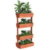 XL Wooden 4-Tier Raised Garden Bed Elevated Plant Stand Base Side Corner Shelf