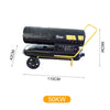 50KW Industrial Space Heater Agriculture Gas Petrol Fan Fire Garage Heating