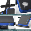 Adjustable Sit Up Bench Foldable Abdominal Training Workout Machine LCD Monitor