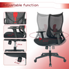 Office Chair Ergonomic Mesh Back Adjustable Height PC Chair Home Office Red