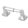 Square Modern Bathroom Toilet Roll Holder in Chrome Wall Mounted Design