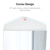 1 Door Mirror Bathroom Cabinet Corner Wall Mounted Storage Cupboard Shelf White