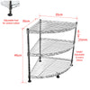 Corner Shelf Stand 3Tier Organizer Rack Bathroom Storage Shelves Display Unit DC