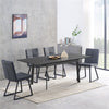 Modern Extendable Dining Table 130-160cm Extending Marble Kitchen Dinner Table