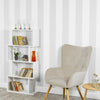 Wooden S-Shaped Bookcase Living Room Modern Display Shelves Storage Unit Divider
