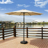 2.7m Home Garden Sun Shade Umbrella Outdoor Patio Round Parasol W/ Crank Tilt UK
