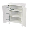 Vanity Wood Cabinet Sideboard 3Tier Storage Cupboard White Bathroom Cabinet Unit