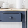Florence Navy Blue Console Table.Kitchen hallway console table, 3 drawers&shelf