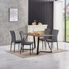 OAK Dining Table Set and 6/4 Grey Leather/Velvet chairs kitchen table set UK