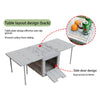 Portable Folding Camping Picnic Table Party Kitchen Car Garden BBQ Storage Box
