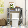 Over The Toilet Storage Cabinet Double Door Bathroom Toilet Laundry Organizer