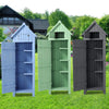 Outdoor Garden Beach Hut Style Tool Room Sentry Box Storage Garden Shed House