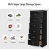 Modern Narrow Chest of Drawers Bedside Cabinet Sideboard Bedroom 6 Drawers Chest