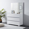 Dressing Table 3 Storage Drawers Vanity Makeup Desk Home Furniture White Gloss