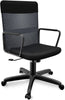 Home Office Chair Leather Computer Chair Adjustable Study Chair with Arms Black