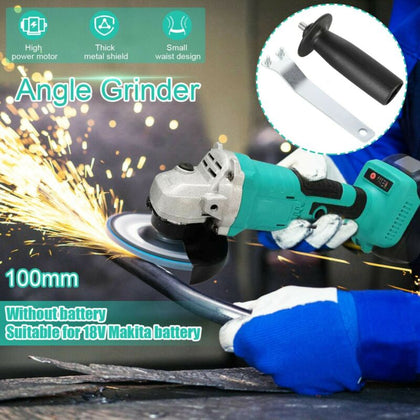 Brushless Cordless Compact Angle Grinder Grinding Slicing For 18V Makita Battery