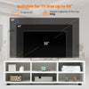 TV Stand for TVs up to 55 Inches Wooden 6 Storage Compartments TV Cabinet Table