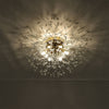 LED Ceiling Light Firework Pendant Vintage Lampshade Chandelier Crystal Droplets
