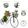 3-Tier Tricycle Plant Stand Flower Pot Bicycle Holder Rack for Home Garden Decor