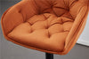 2/4X Luxury Bar Stools Velvet Padded＆Armrest Swivel Bar Chairs Breakfast Kitchen