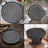 Non Stick Frying Pan Grill Skillet Reversible Griddle Plate Pan Hob BBQ Grill UK