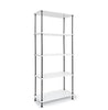 5 Tier Shelving Display Unit Versatile Wall & Pantry Storage Modern Wooden Metal