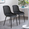 4x Plastic Chairs Dining Living Rooom Kitchen Office Lounge Seat Breathable Back