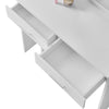 Modern White Dressing Table Makeup Desk With LED Mirror Stool 2 Drawers Bedroom