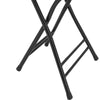Black stool Folding High Chair Stool Seat Home Office Chair Space Saving