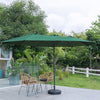 Extra Large 4.6M Garden Parasol Patio Umbrella Double Side Sunshade Sofa Outdoor