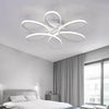 Modern Chandelier LED Lamp White Frame Ceiling Light Living Room Pendant Lights