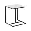 Marble Coffee Table End Side Table Laptop Holder Full Open Storage C Stand Frame