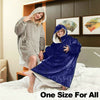 Hoodie Blanket Oversized Ultra Soft Comfy Plush Sherpa Giant Hooded Sweatshirt