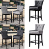 Grey Dining Stools Bar Stools Bar Chairs Grey Stool Padded Seat High Leg UK