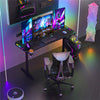 Extra Large RGB Computer Gaming Desk T Shape Ergonomic Laptop Standing Table