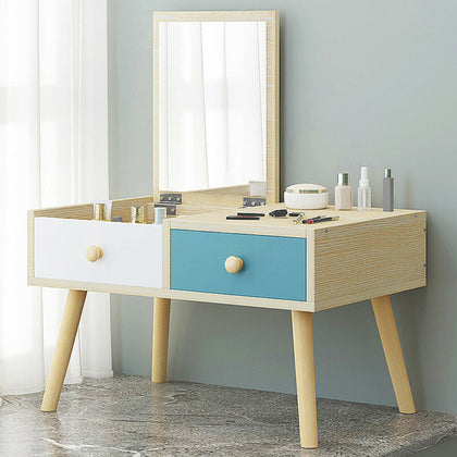 Small Bedside Dressing Table Vanity Makeup Desk Bedroom Space Saving Low Height