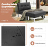 2-Piece Sectional Modern Sofa Set Leather Chaise Lounge W/ Ottoman Foot Stool