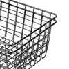 2pcs Bathroom Iron Storage Basket Metal Wire kitchen Tray Desk Mesh Basketry Box