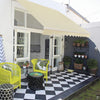 2.5x3m Patio Awning Manual Garden Canopy Sun Shade Retractable Shelter Outdoor